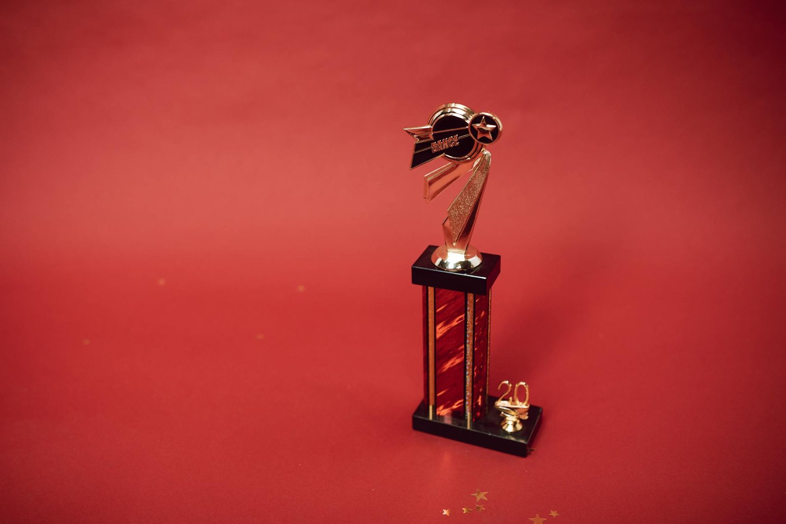 a trophy for the winner of a dance contest